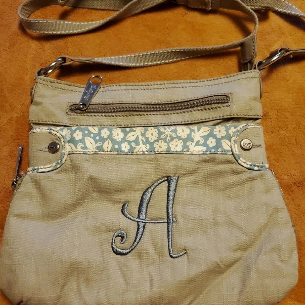 Thirty One monogrammed "A" purse